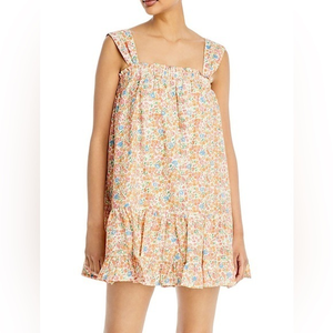 AQUA FLORAL EYELET SHIFT‎ DRESS